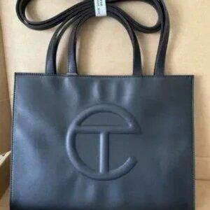 Black Telfar Medium Shopping Tote Bag